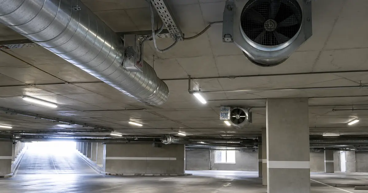 Underground Parking Ventilation: CO, Jet Fans, Smoke Control